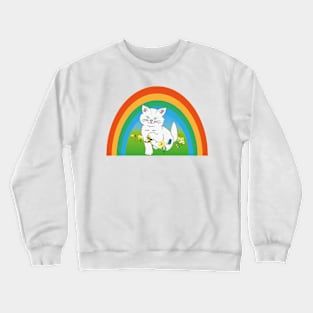 Cat Rainbow Crewneck Sweatshirt